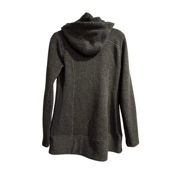 Athleta women’s XS dark grey sweater jacket with hood - Picture 2 of 3
